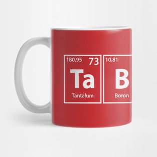 Taboo (Ta-B-O-O) Periodic Elements Spelling Mug